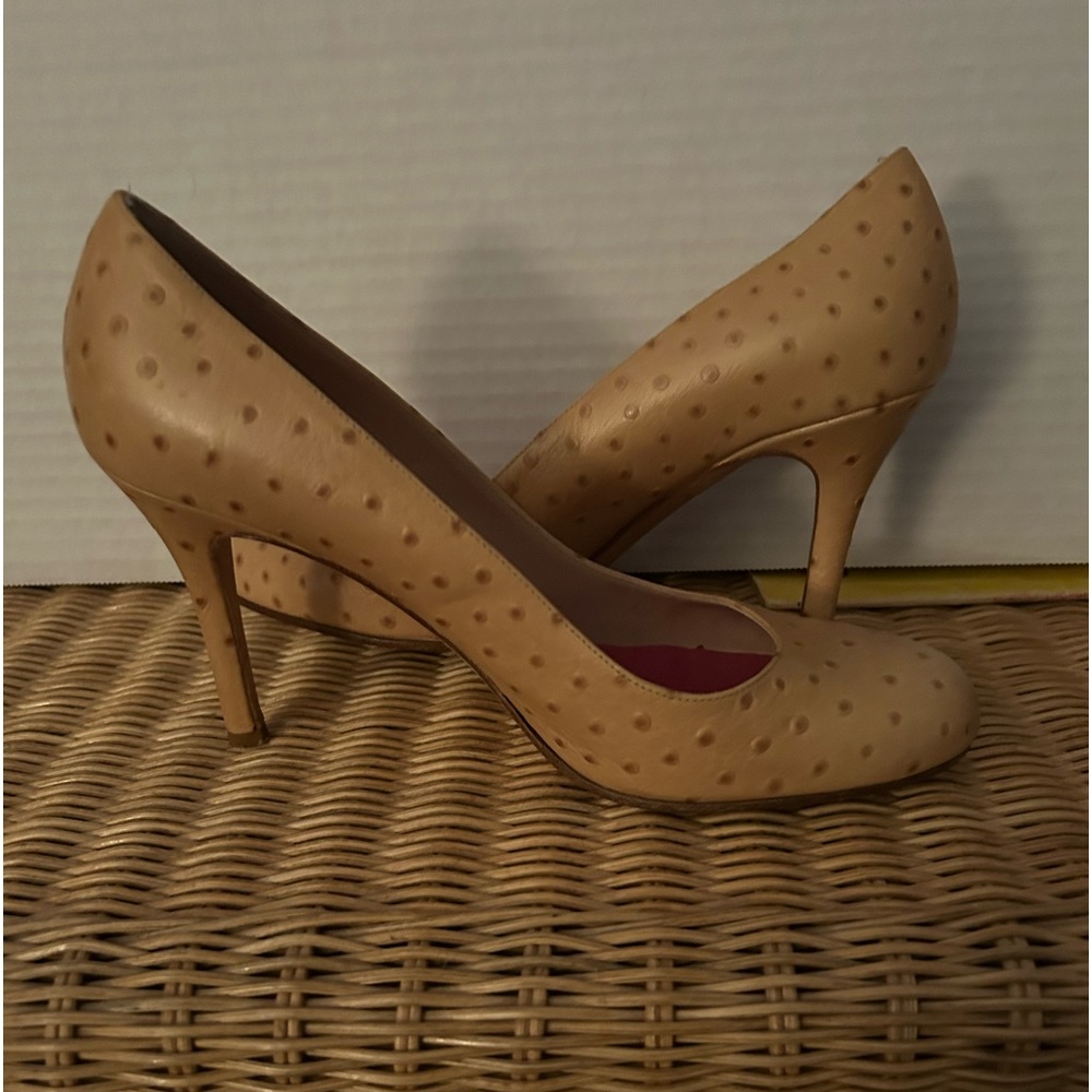 Kate Spade light mustard heels 8 1/2